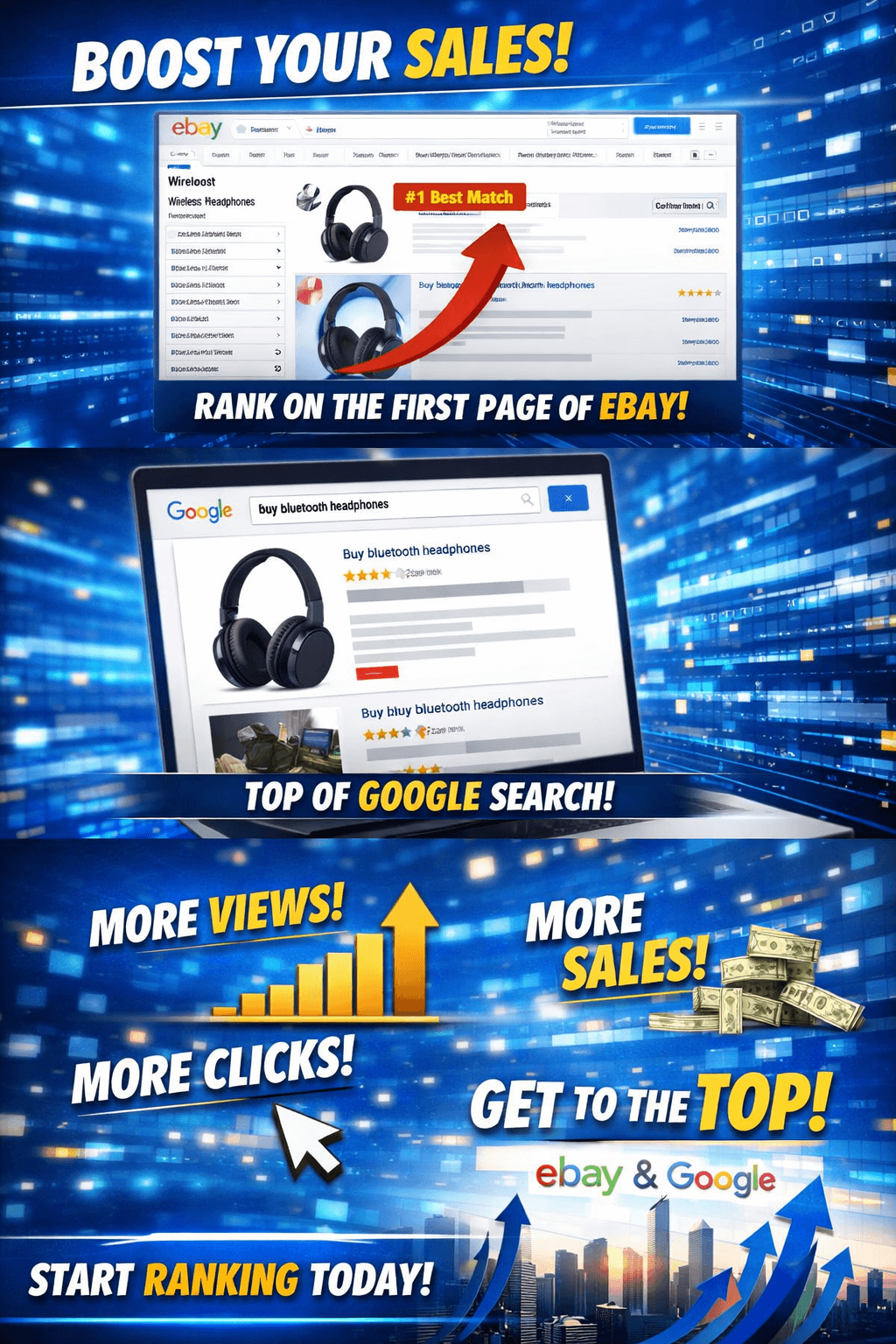 Rank on the first page of eBay with professional eBay SEO services for US sellers