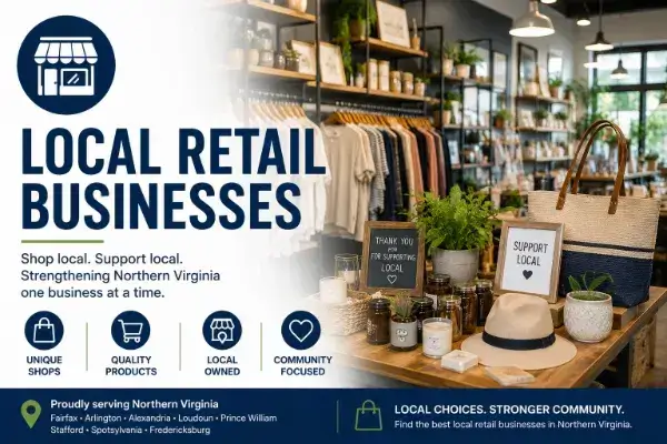Local retail businesses in Northern Virginia
